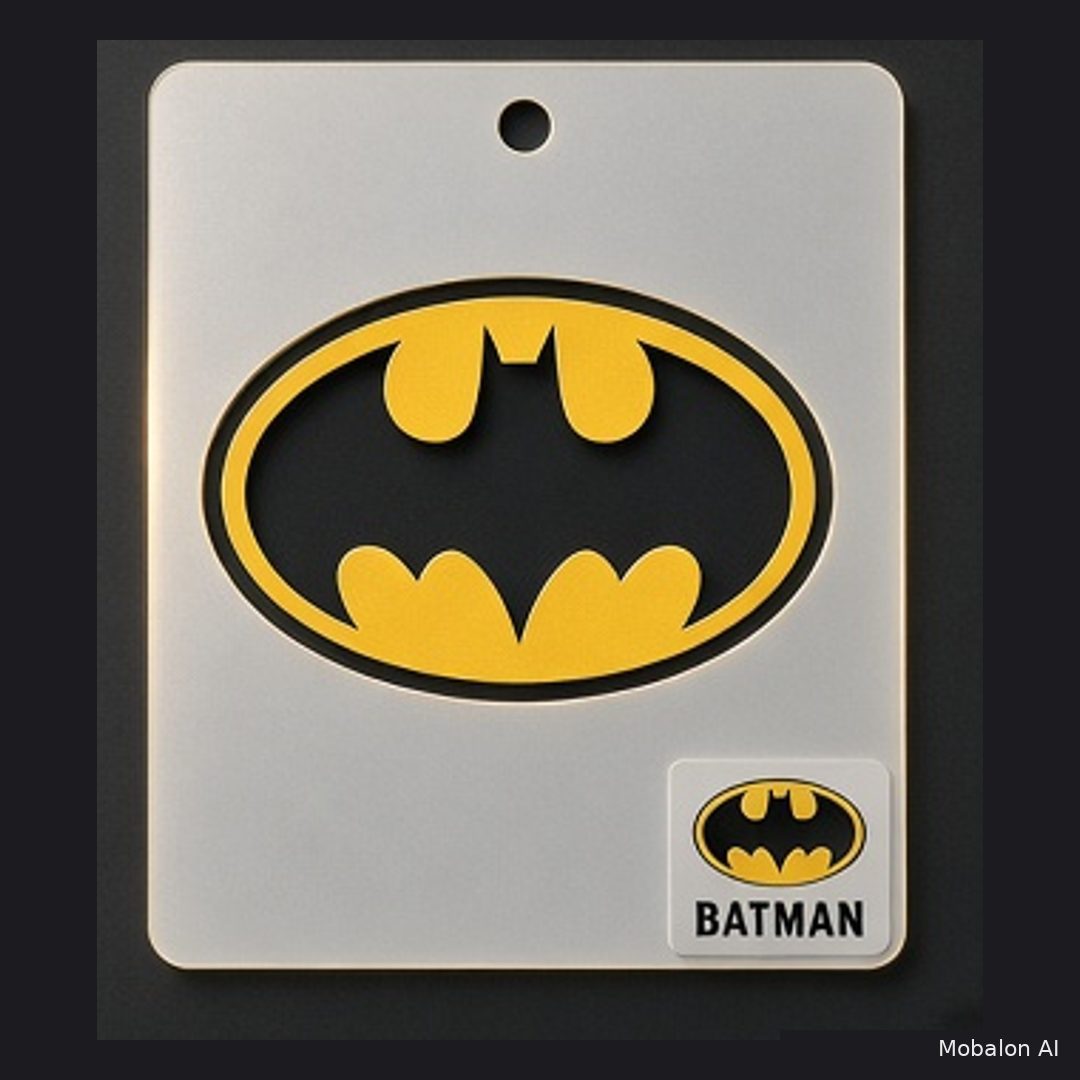 MR. HAIR ART STENCIL - BATMAN SYMBOL