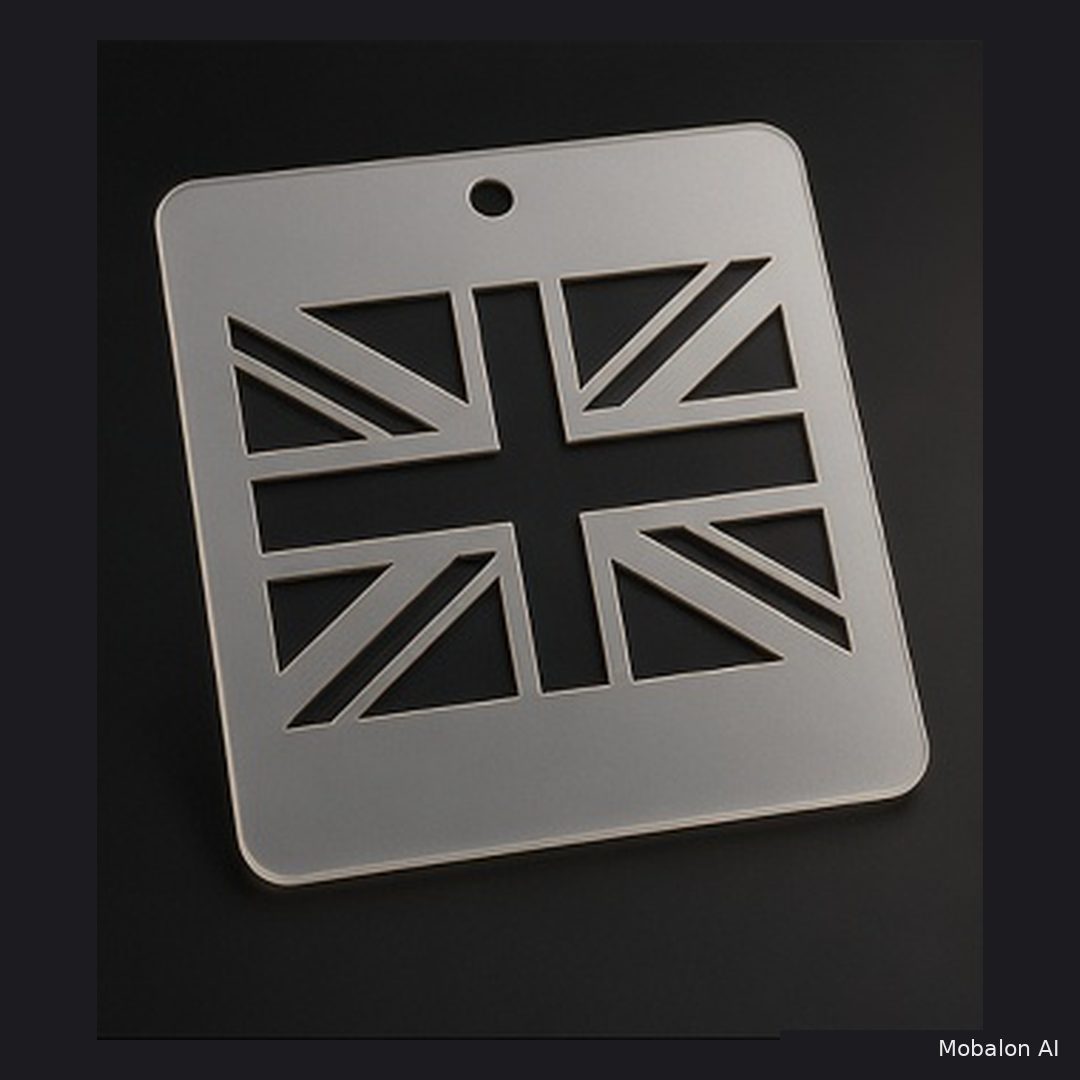 MR. HAIR ART STENCIL - BRITISH FLAG