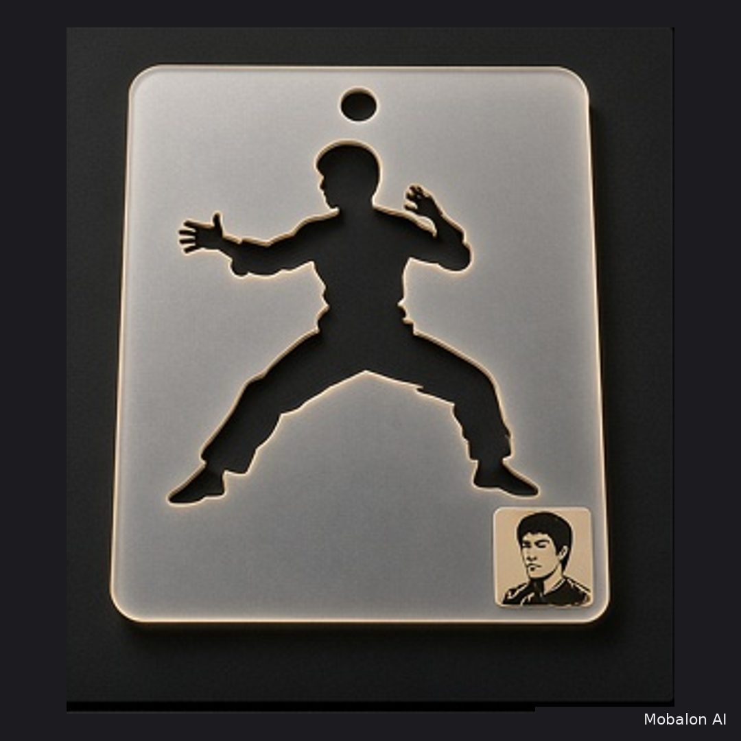 MR. HAIR ART STENCIL - BRUCE LEE 1