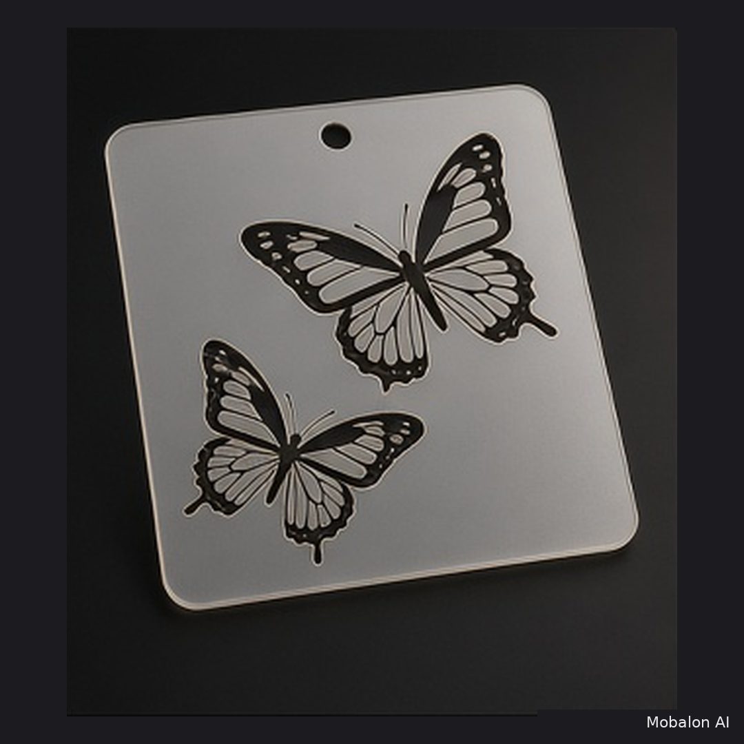 MR. HAIR ART STENCIL - BUTTERFLIES 2