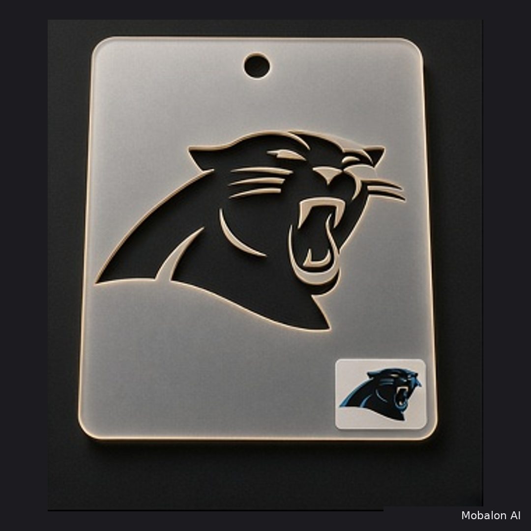 MR. HAIR ART STENCIL - CAROLINA PANTHERS