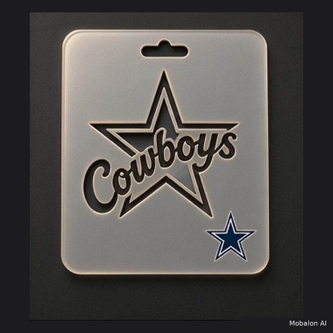 MR. HAIR ART STENCIL - DALLAS COWBOYS