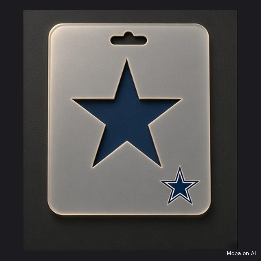 Mr. HAIR ART STENCIL - Dallas Cowboys Logo