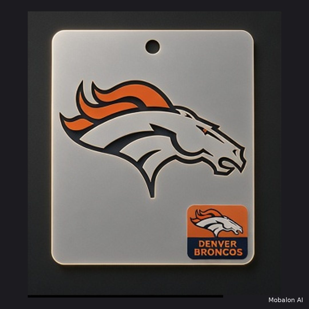 MR. HAIR ART STENCIL - DENVER BRONCOS