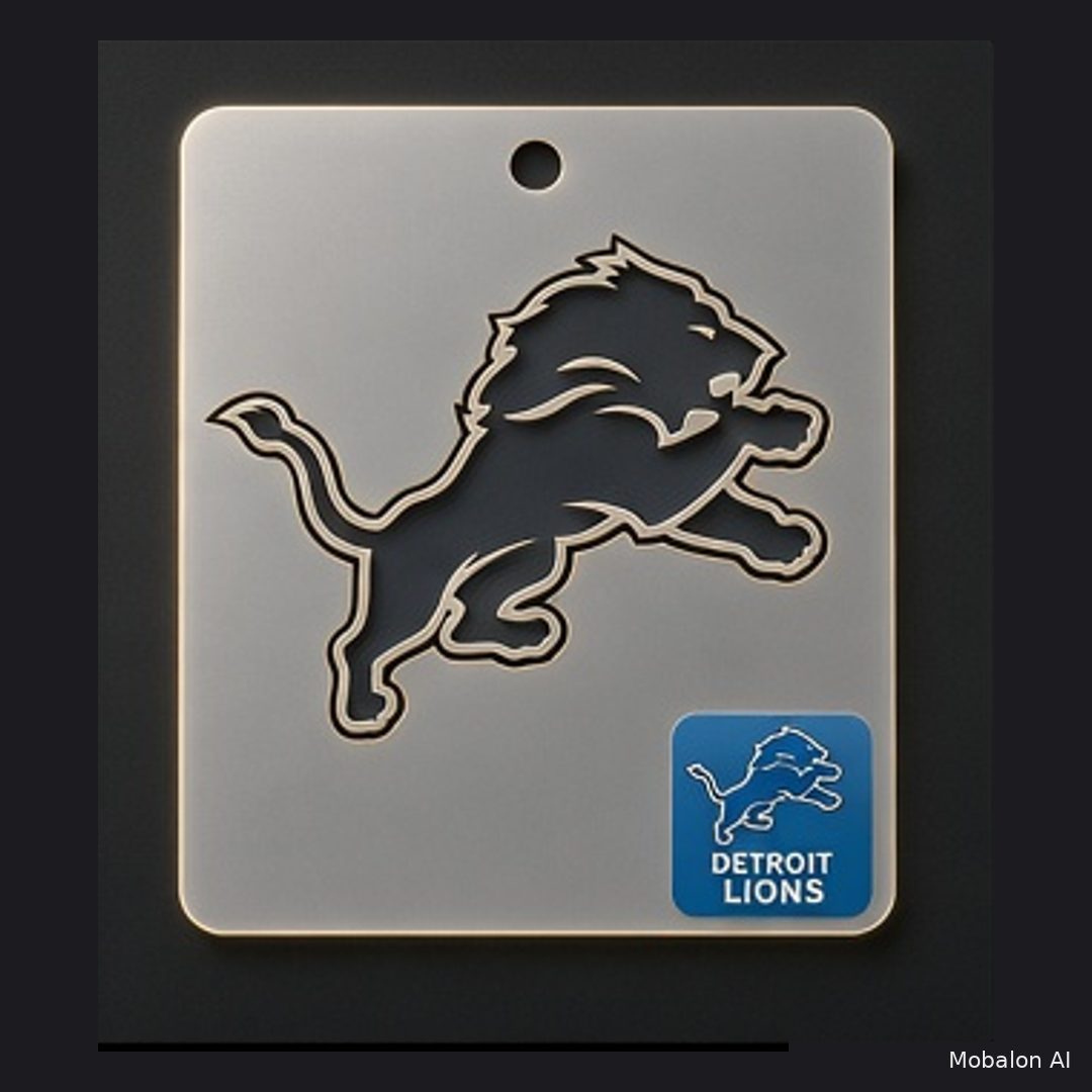 MR. HAIR ART STENCIL - DETROIT LIONS