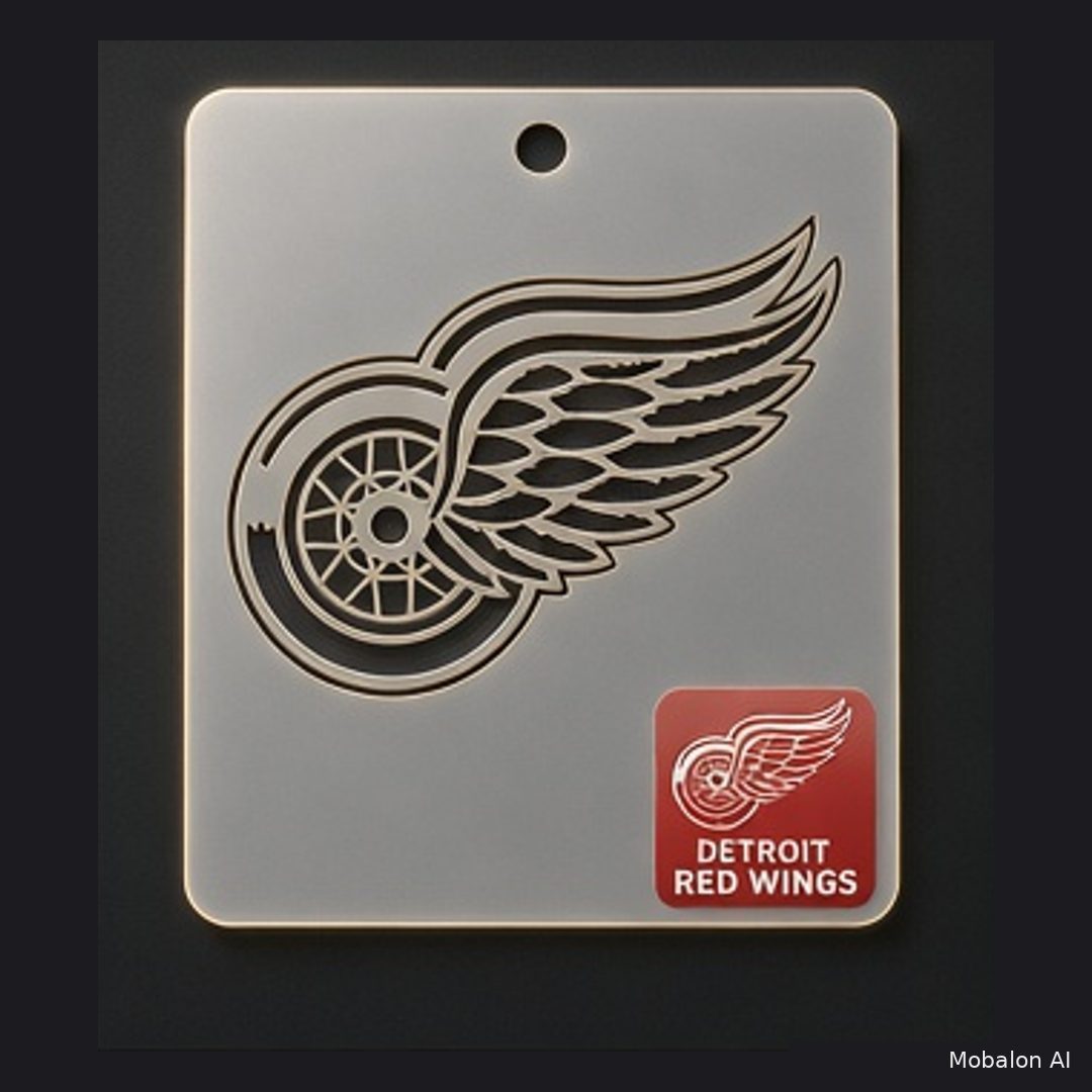 MR. HAIR ART STENCIL - DETROIT RED WINGS