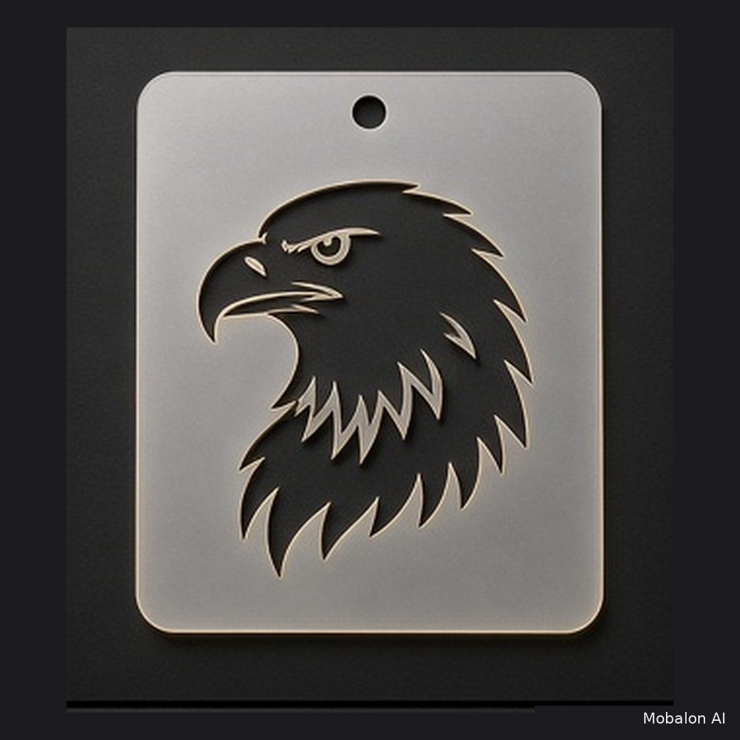 MR. HAIR ART STENCIL - EAGLE 2