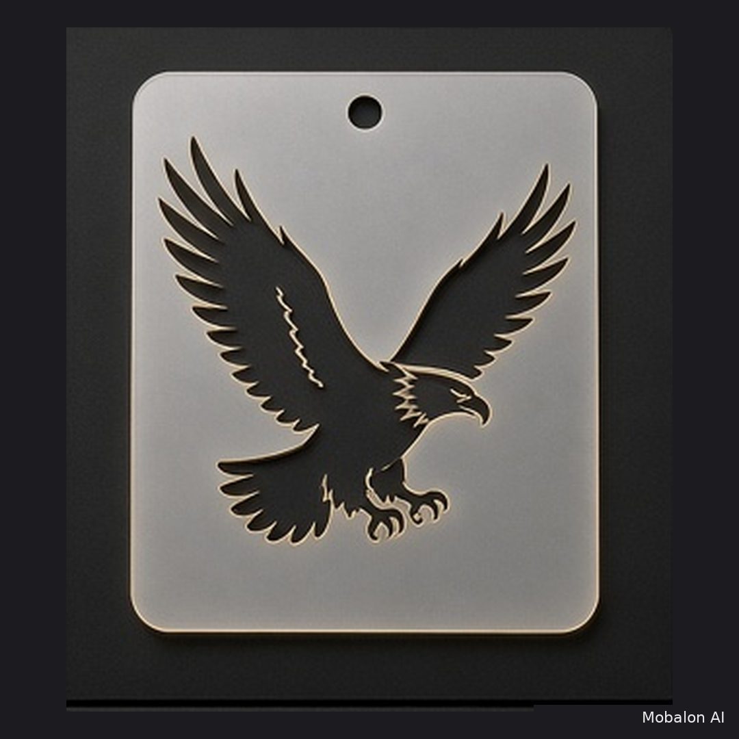 MR. HAIR ART STENCIL - EAGLE 3