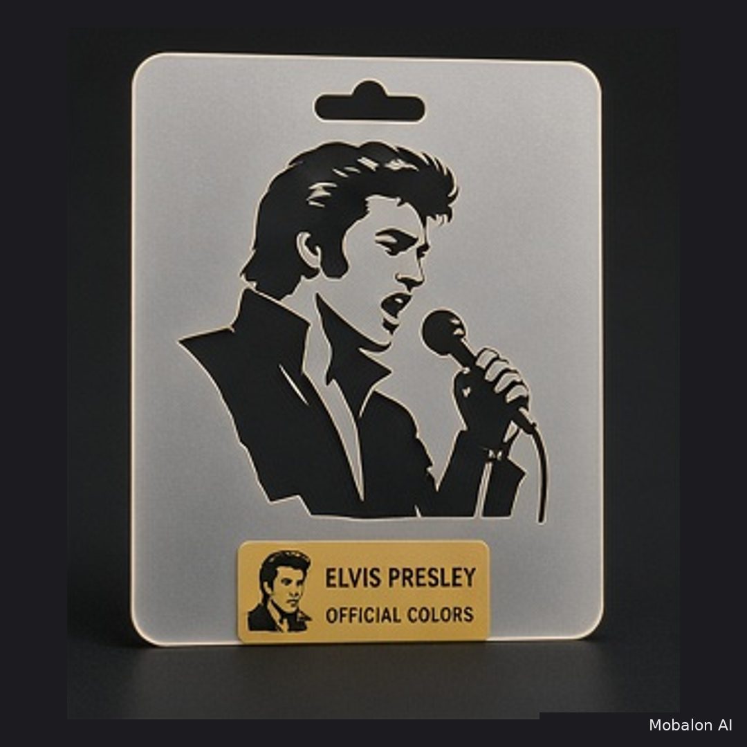 Mr. HAIR ART STENCIL - Elvis Presley 2