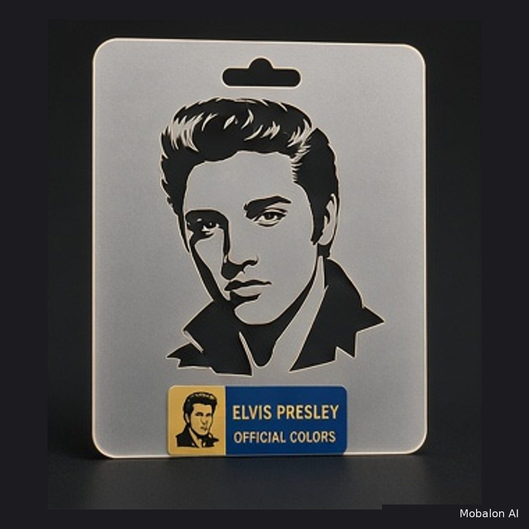 MR. HAIR ART STENCIL - ELVIS PRESLEY 3