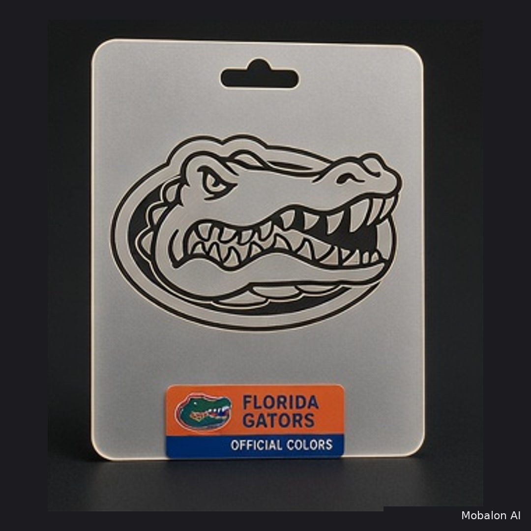 MR. HAIR ART STENCIL - FLORIDA GATORS