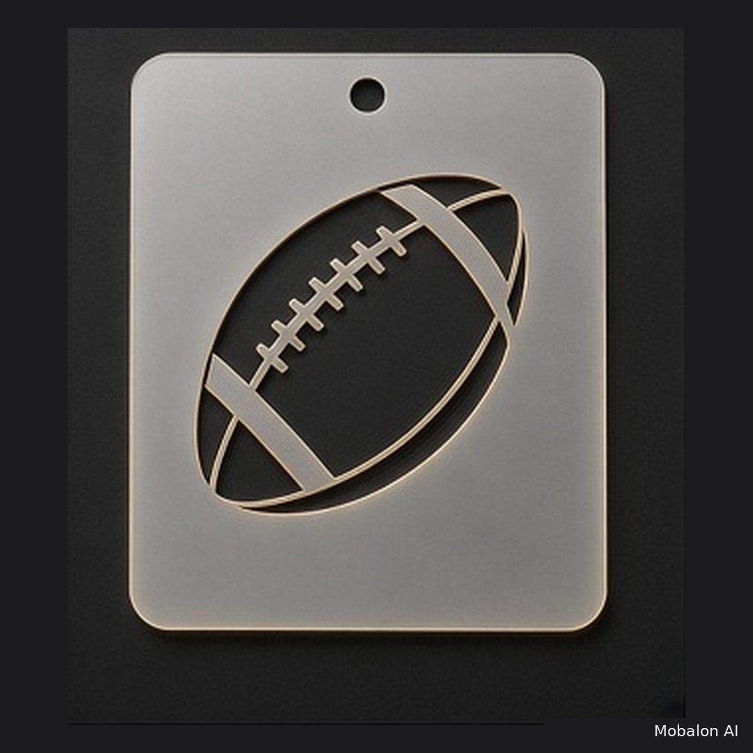 MR. HAIR ART STENCIL - FOOT BALL