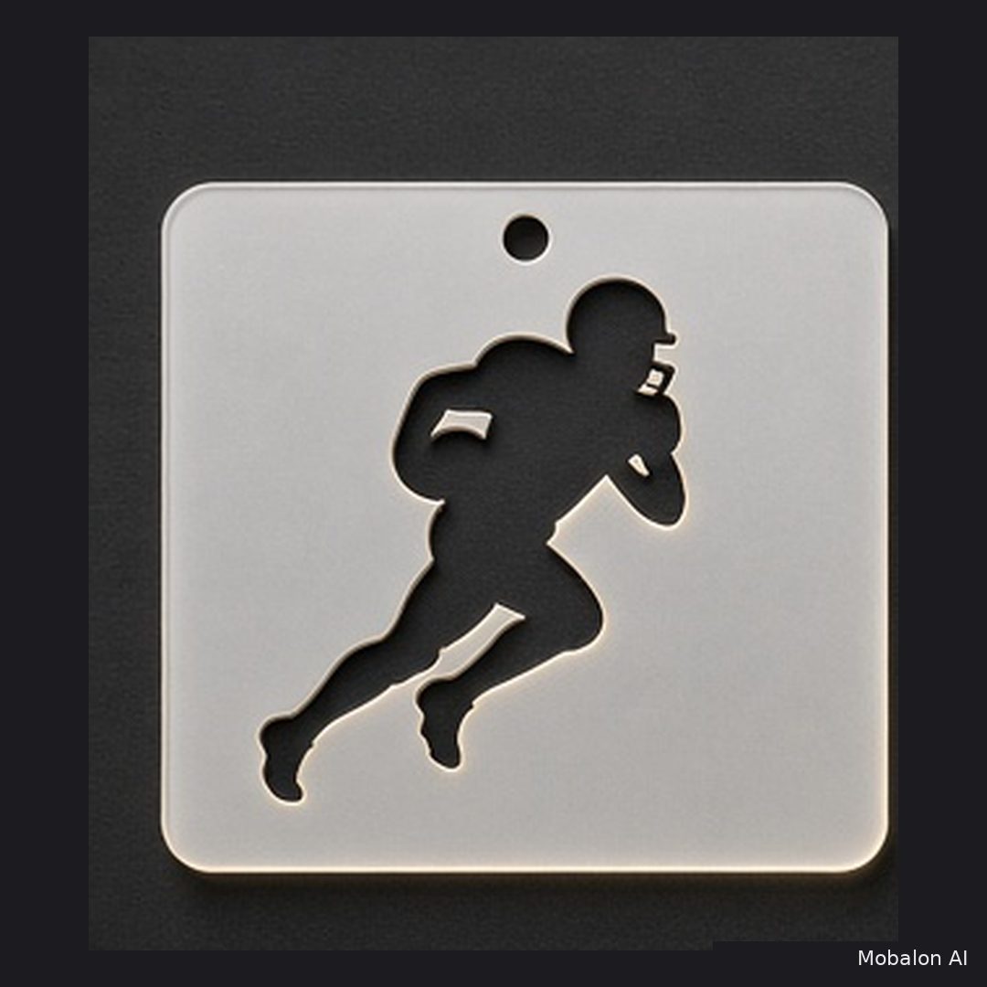 Mr. HAIR ART STENCIL - Football Player
