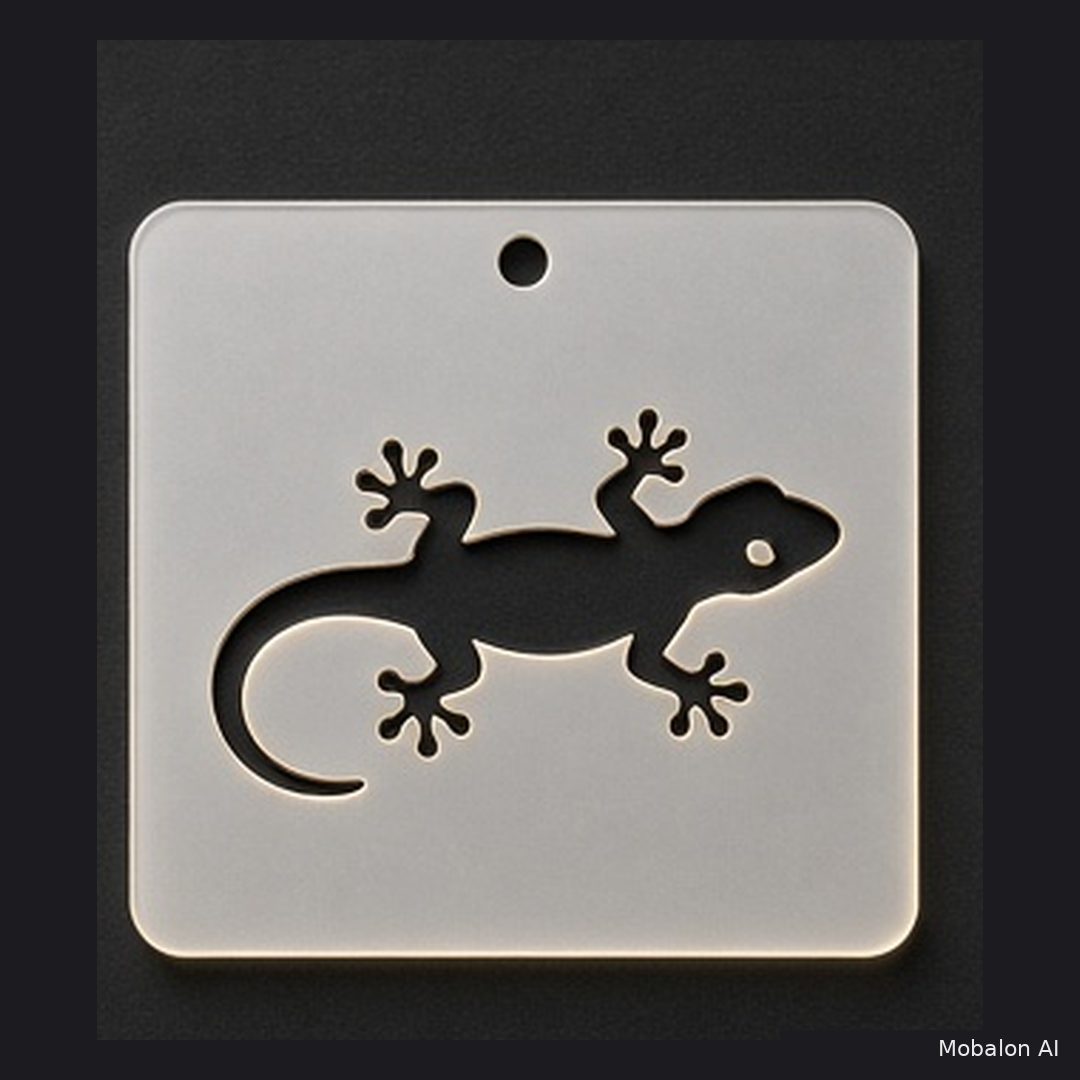Mr. HAIR ART STENCIL - Gecko