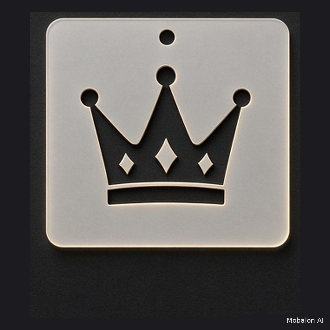 MR. HAIR ART STENCIL - KING CROWN