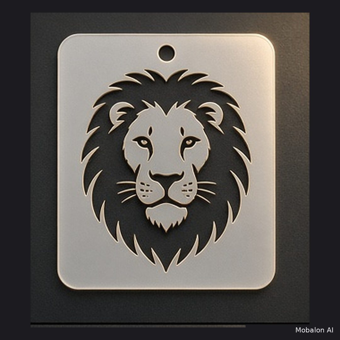 Mr. HAIR ART STENCIL - Lion Design