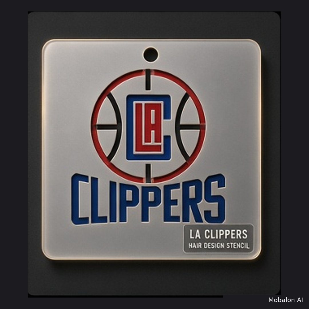 MR. HAIR ART STENCIL - LOS ANGELES CLIPPERS
