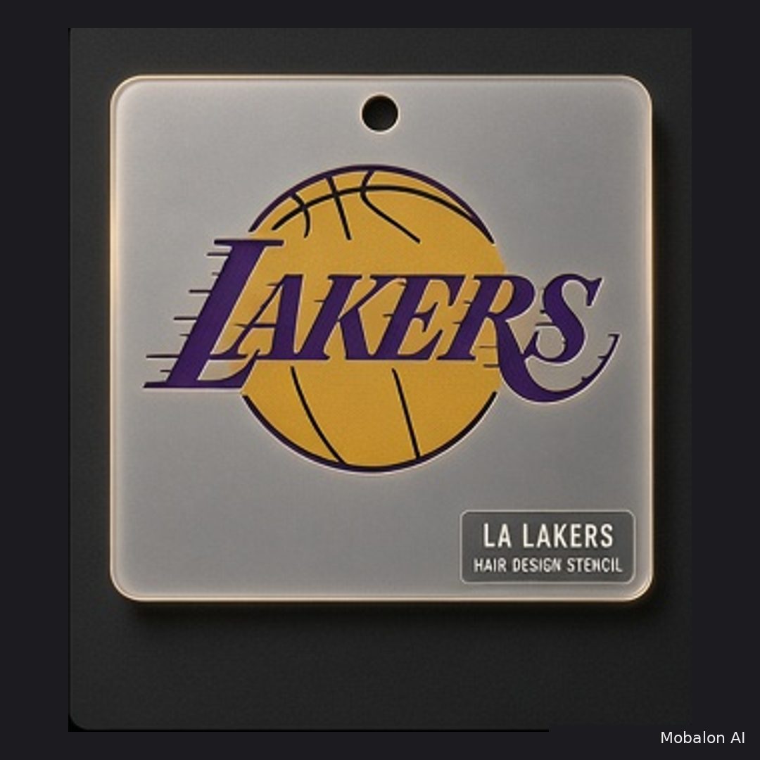 MR. HAIR ART STENCIL - LOS ANGELES LAKERS