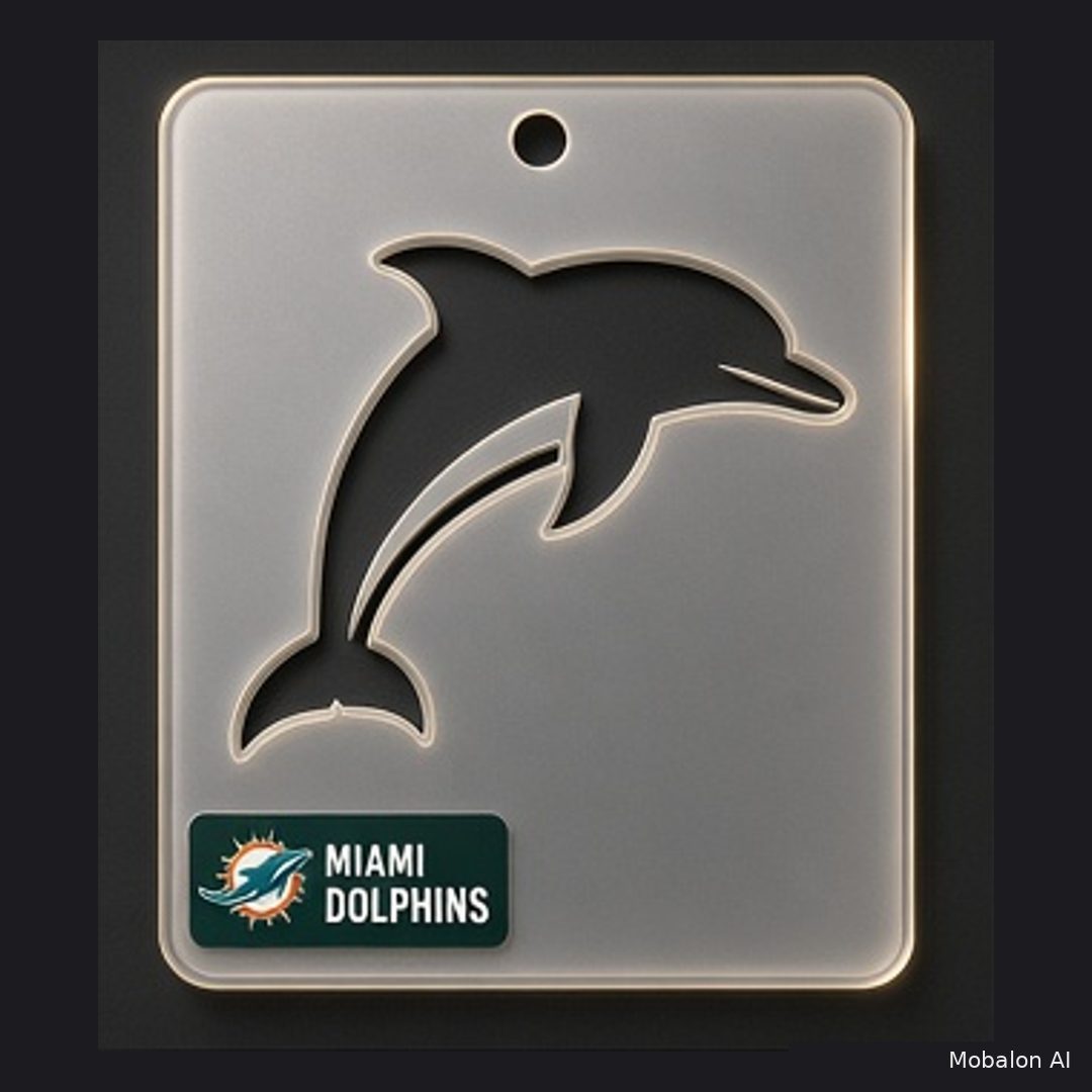 MR. HAIR ART STENCIL - MIAMI DOLPHINS