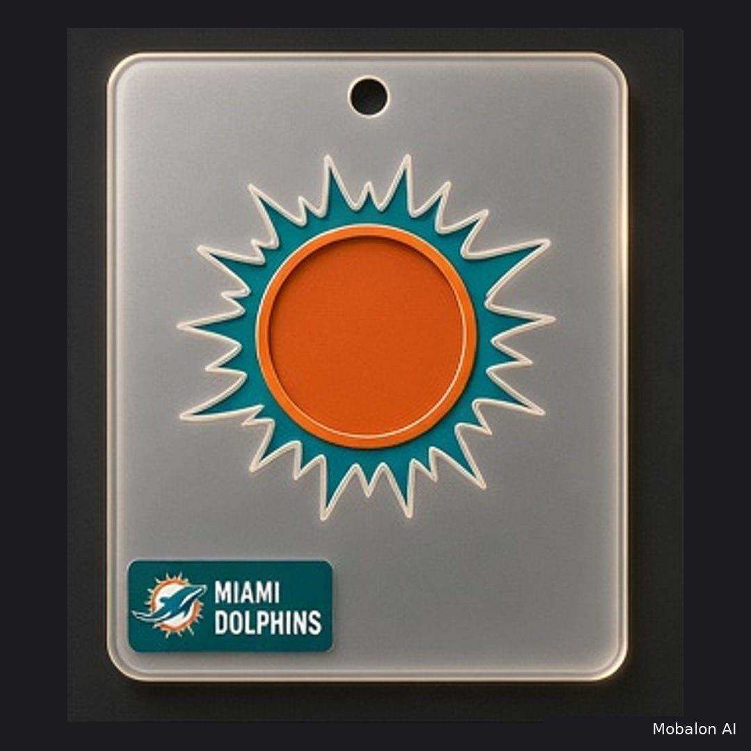 MR. HAIR ART STENCIL - MIAMI DOLPHINS LOGO