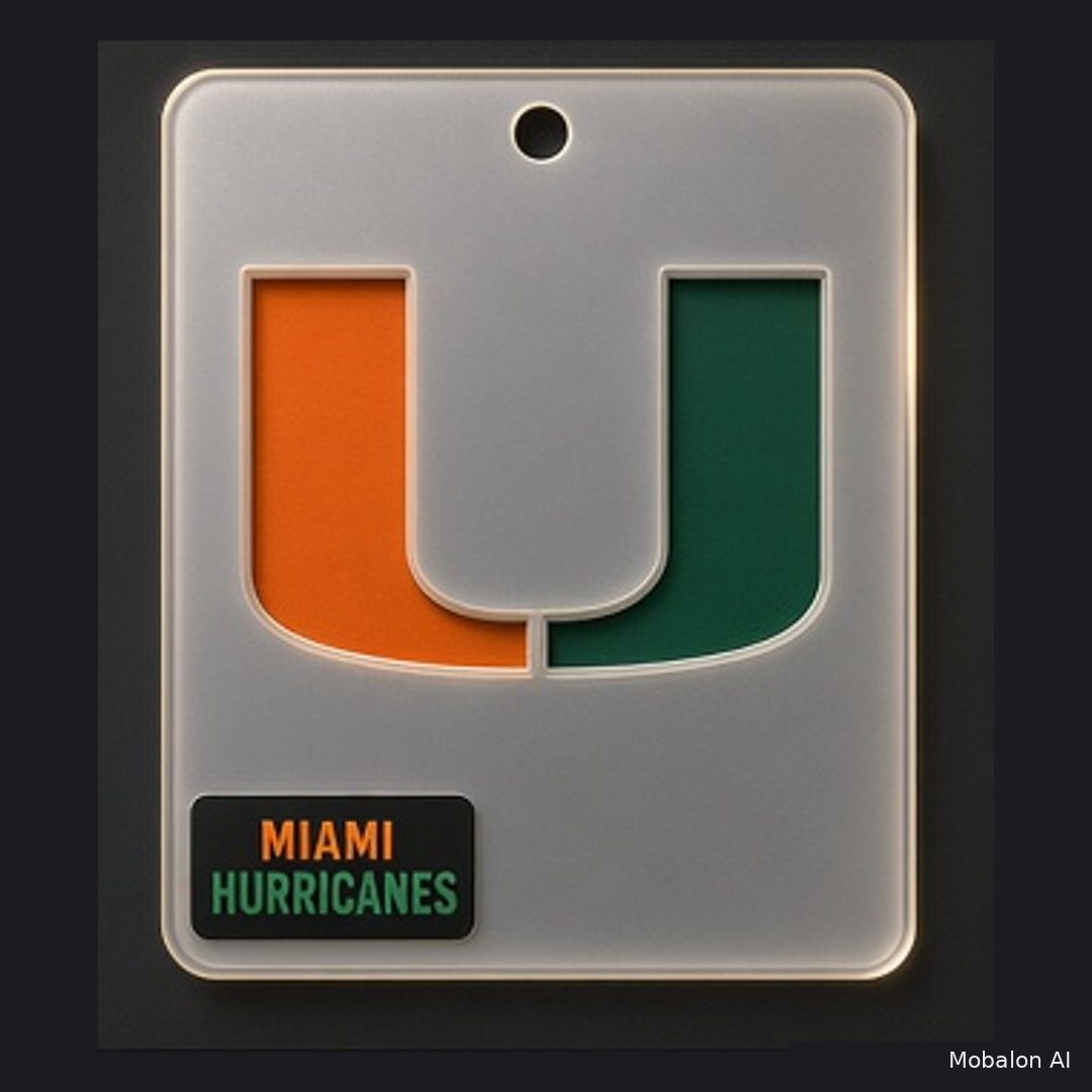 MR. HAIR ART STENCIL - MIAMI HURRICANES