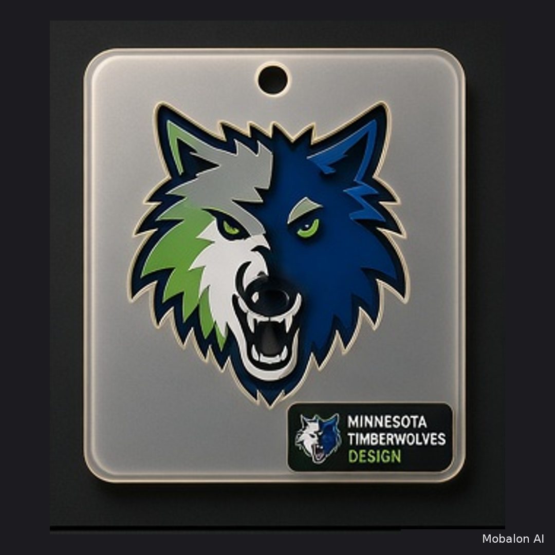 MR. HAIR ART STENCIL - MINNESOTA TIMBERWOLVES
