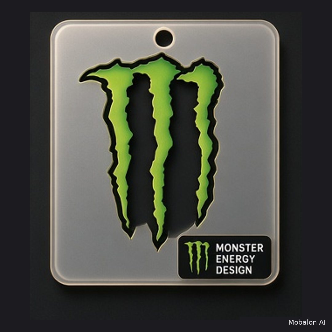 MR. HAIR ART STENCIL - MONSTER ENERGY LOGO