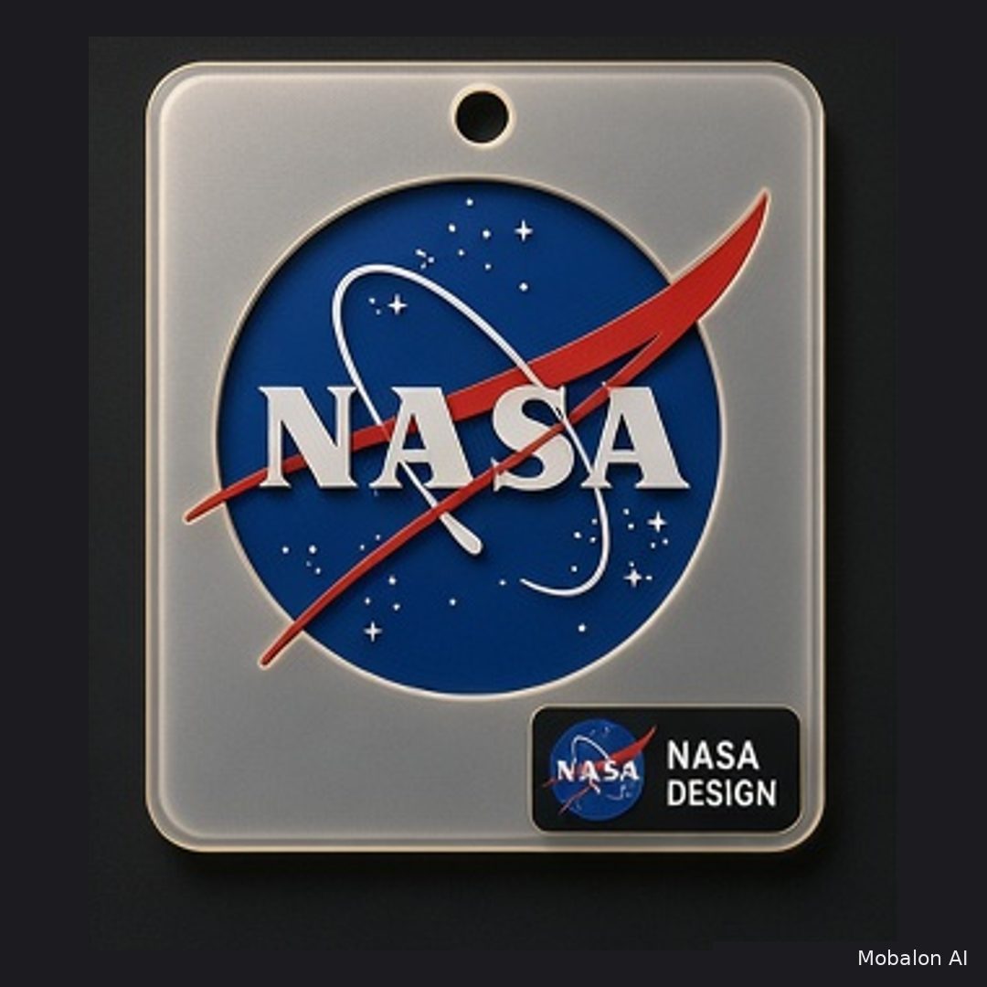 MR. HAIR ART STENCIL - NASA LOGO