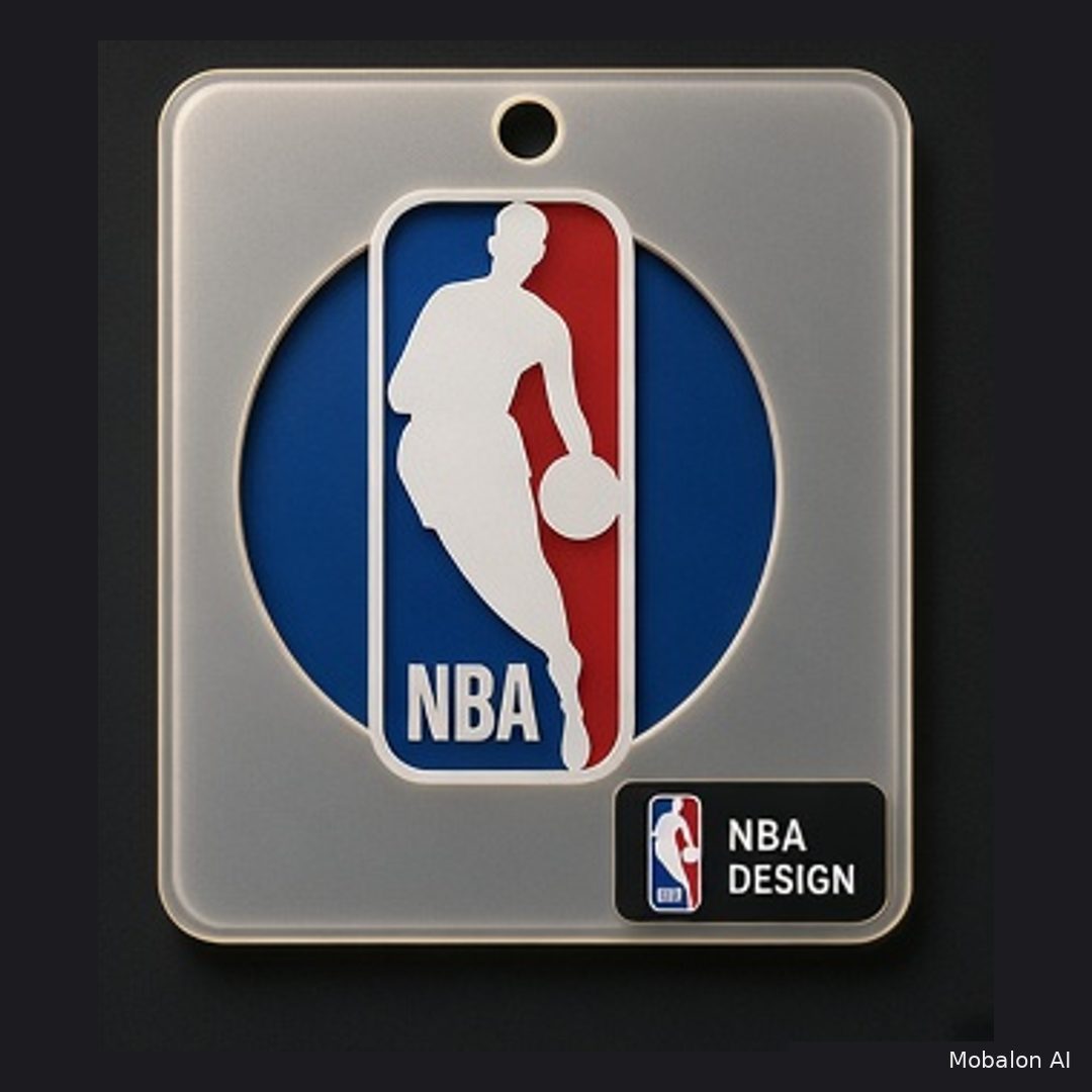 Mr. Hair Art Stencil - NBA Logo