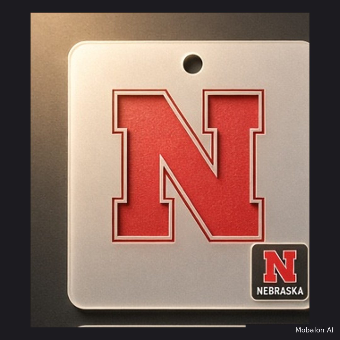 MR. HAIR ART STENCIL - NEBRASKA CORNHUSKERS LOGO