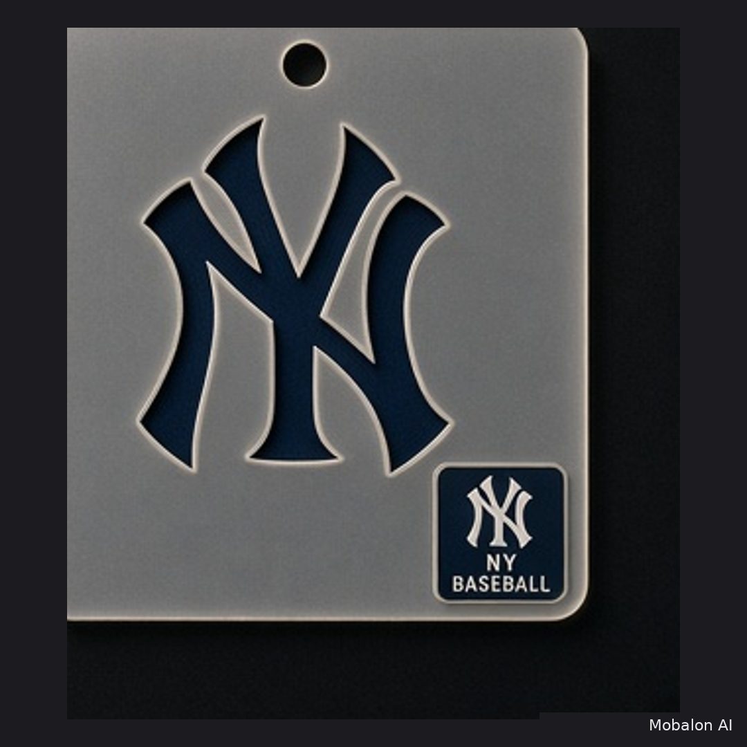 MR. HAIR ART STENCIL - NEW YORK YANKEES BASEBALL