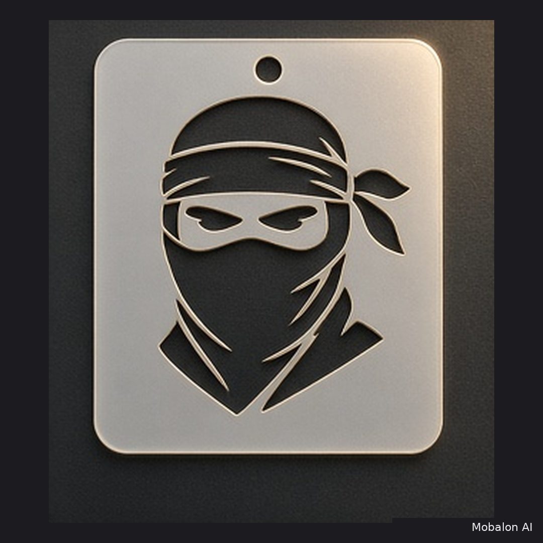 MR. HAIR ART STENCIL - NINJA FACE