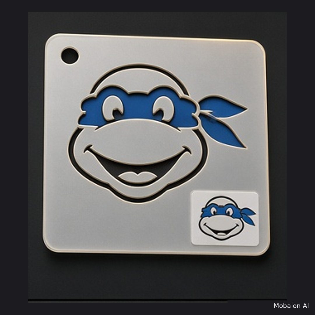 MR. HAIR ART STENCIL - NINJA TURTLE