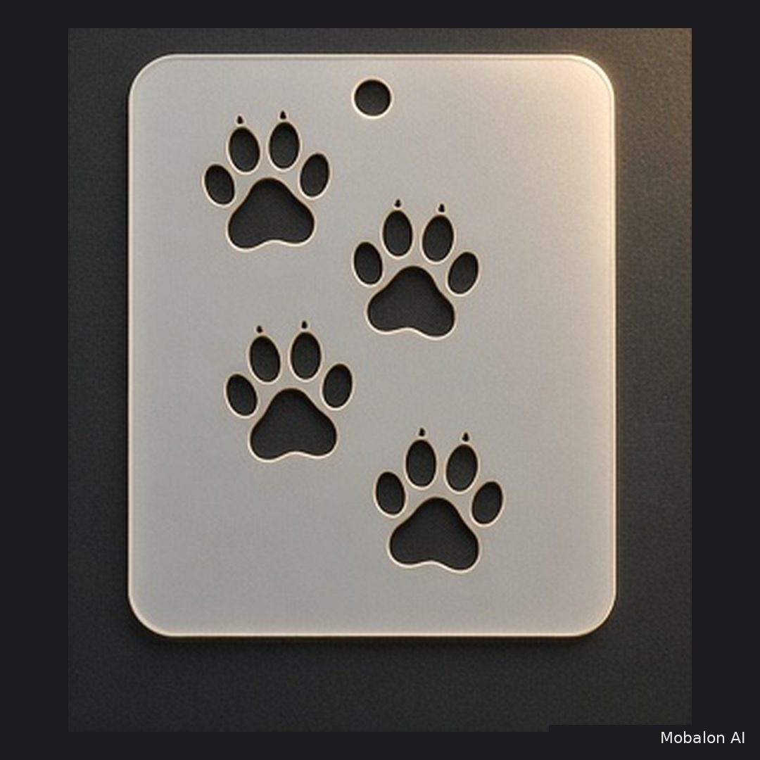 Mr. HAIR ART STENCIL - Paw Prints