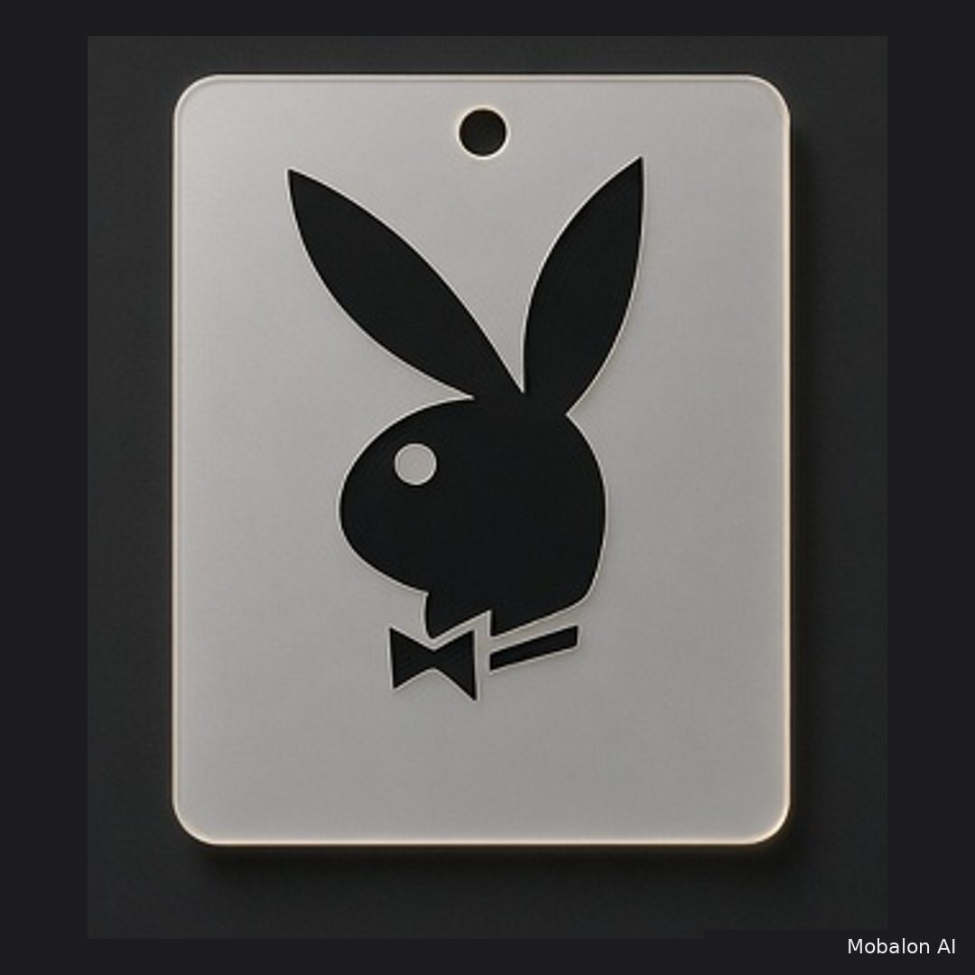 Mr. HAIR ART STENCIL - Playboy Logo
