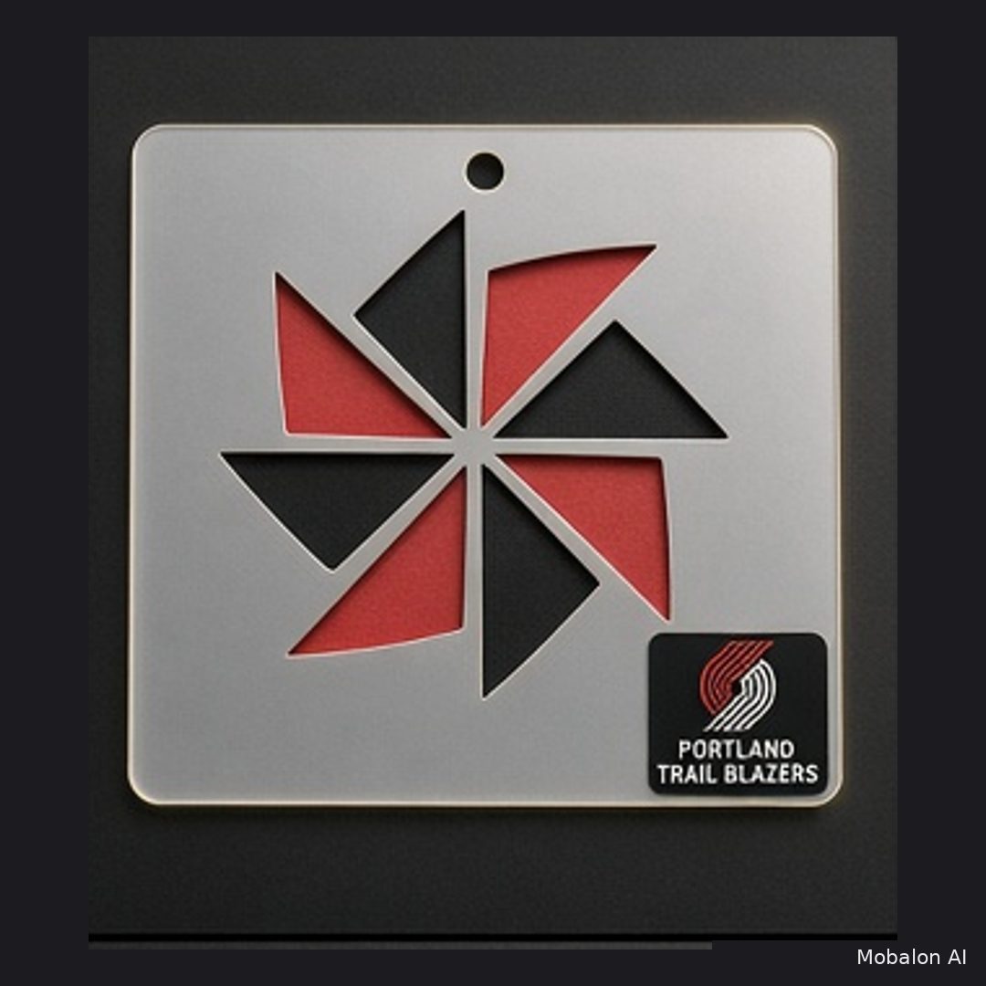 MR. HAIR ART STENCIL - PORTLAND TRAIL BLAZERS