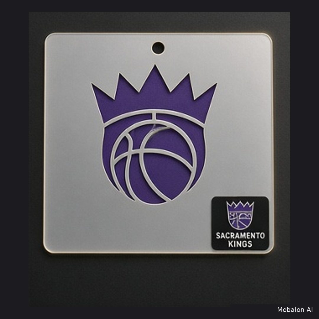 MR. HAIR ART STENCIL - SACRAMENTO KINGS LOGO