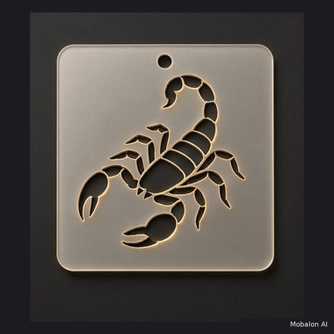 MR. HAIR ART STENCIL - SCORPION 2