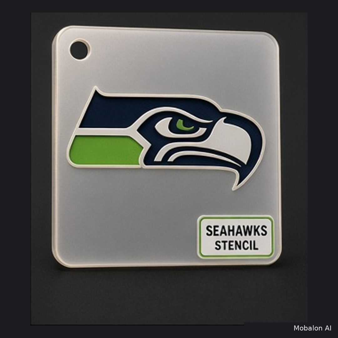 MR. HAIR ART STENCIL - SEATTLE SEAHAWKS