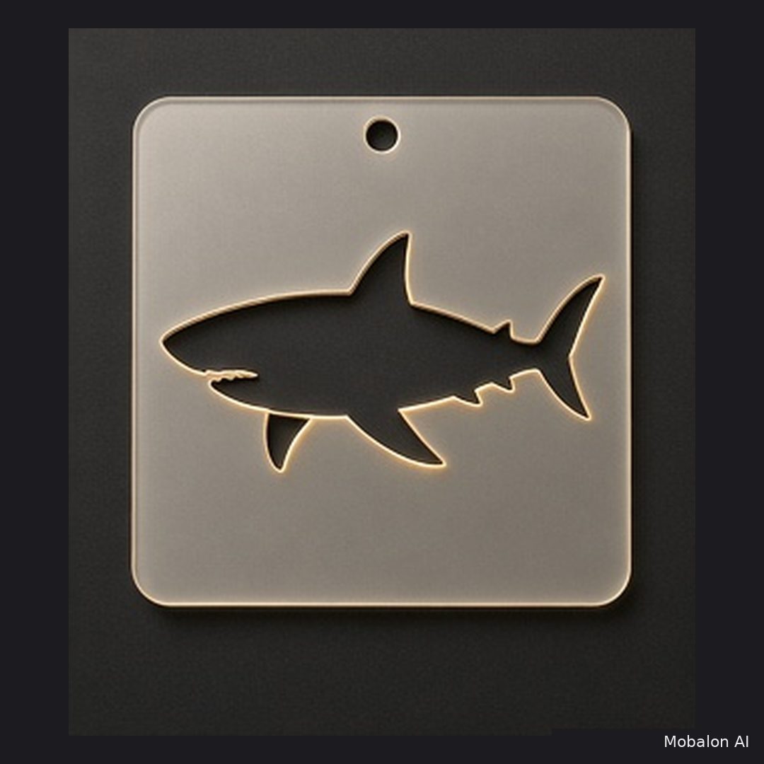 Mr. HAIR ART STENCIL - Shark 1
