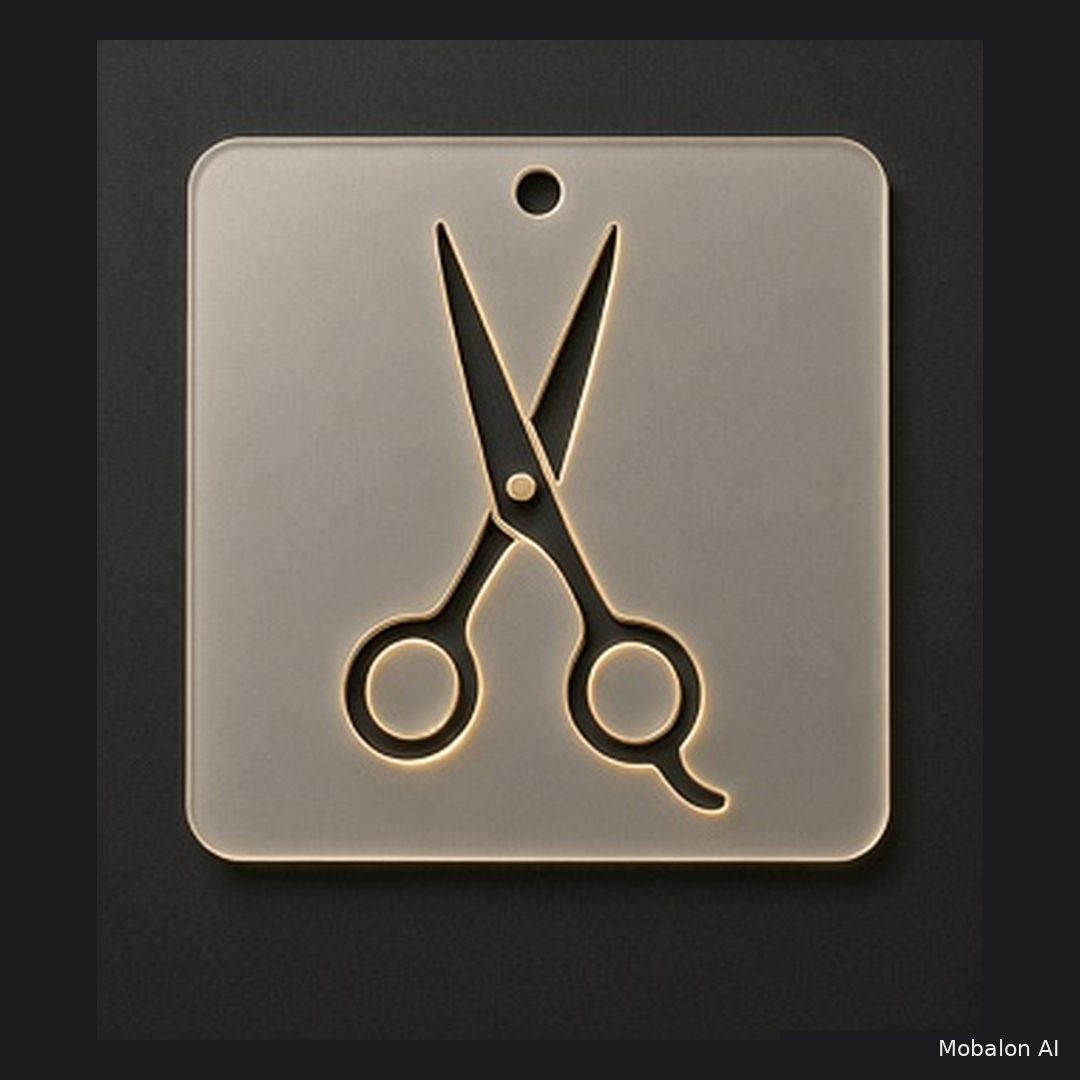 MR. HAIR ART STENCIL - SHEARS 2