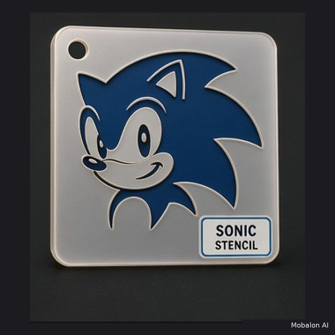 Mr. HAIR ART STENCIL - Sonic