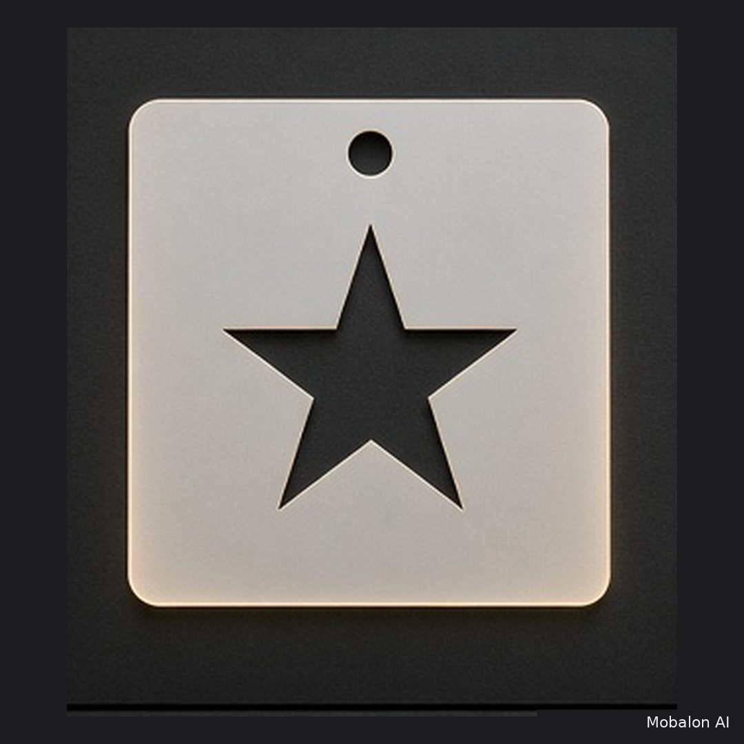 MR. HAIR ART STENCIL - STAR