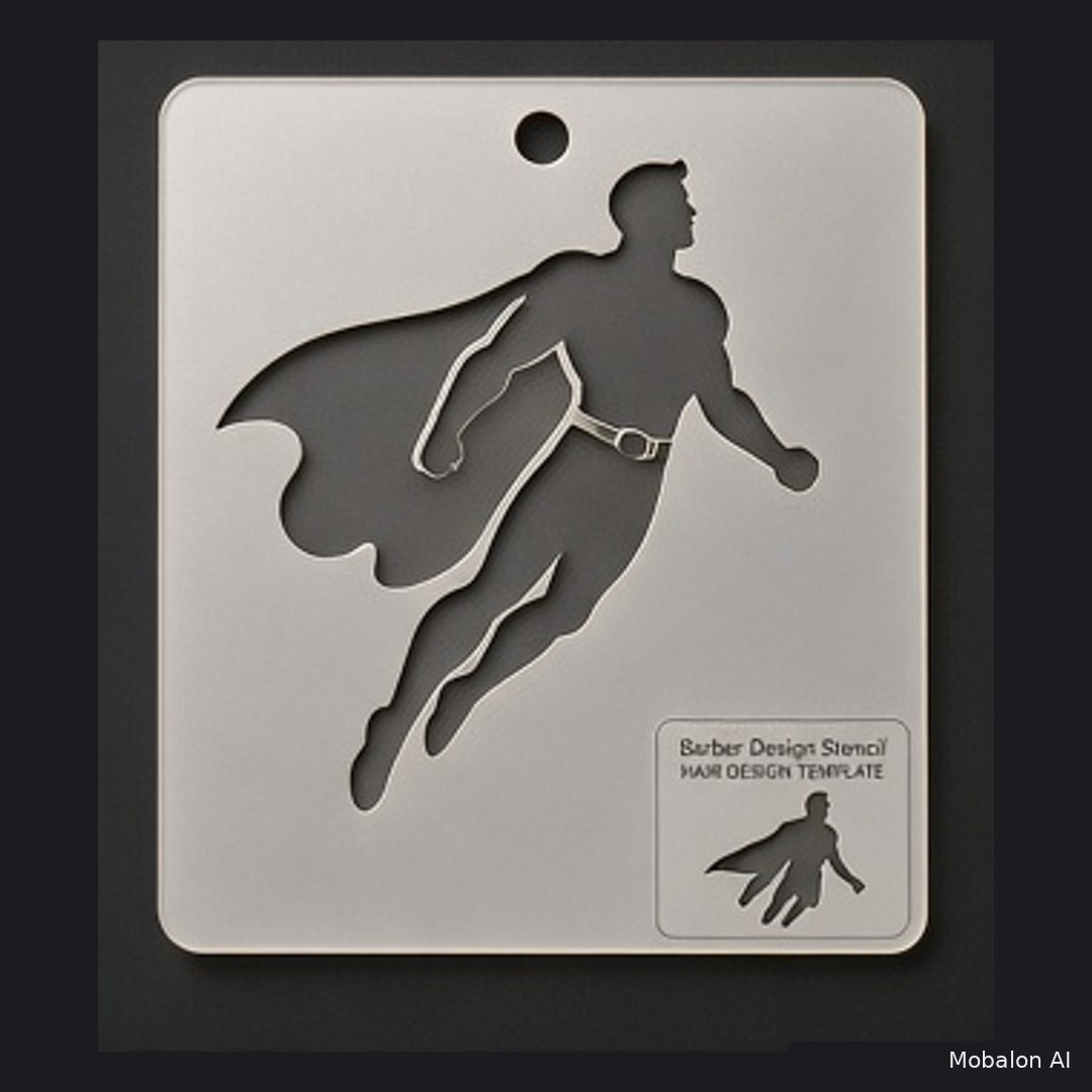MR. HAIR ART STENCIL - SUPERMAN