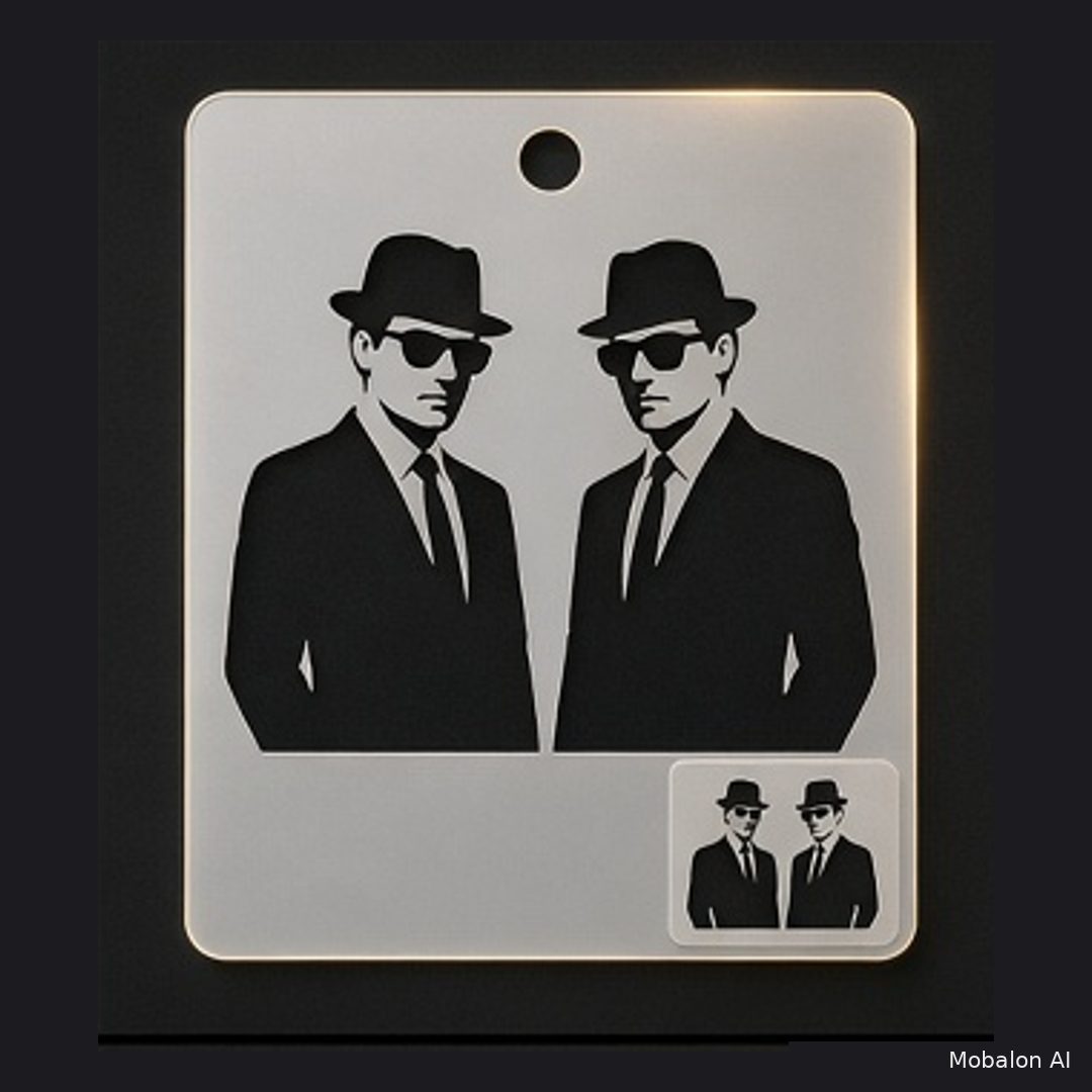 MR. HAIR ART STENCIL - THE BLUES BROTHERS