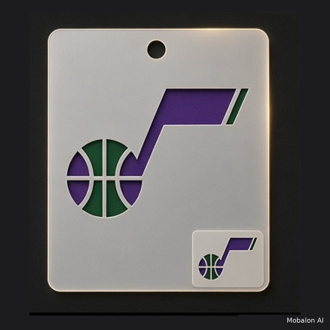 MR. HAIR ART STENCIL - UTAH JAZZ