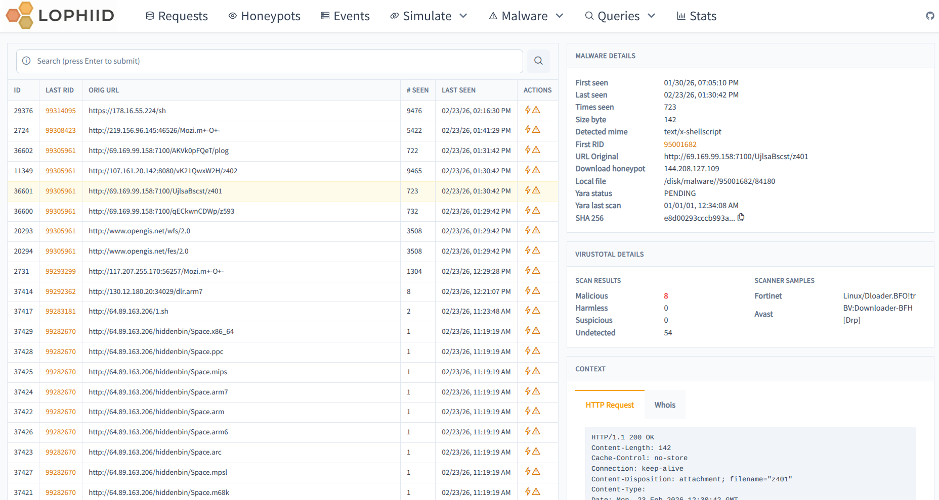 Downloads page