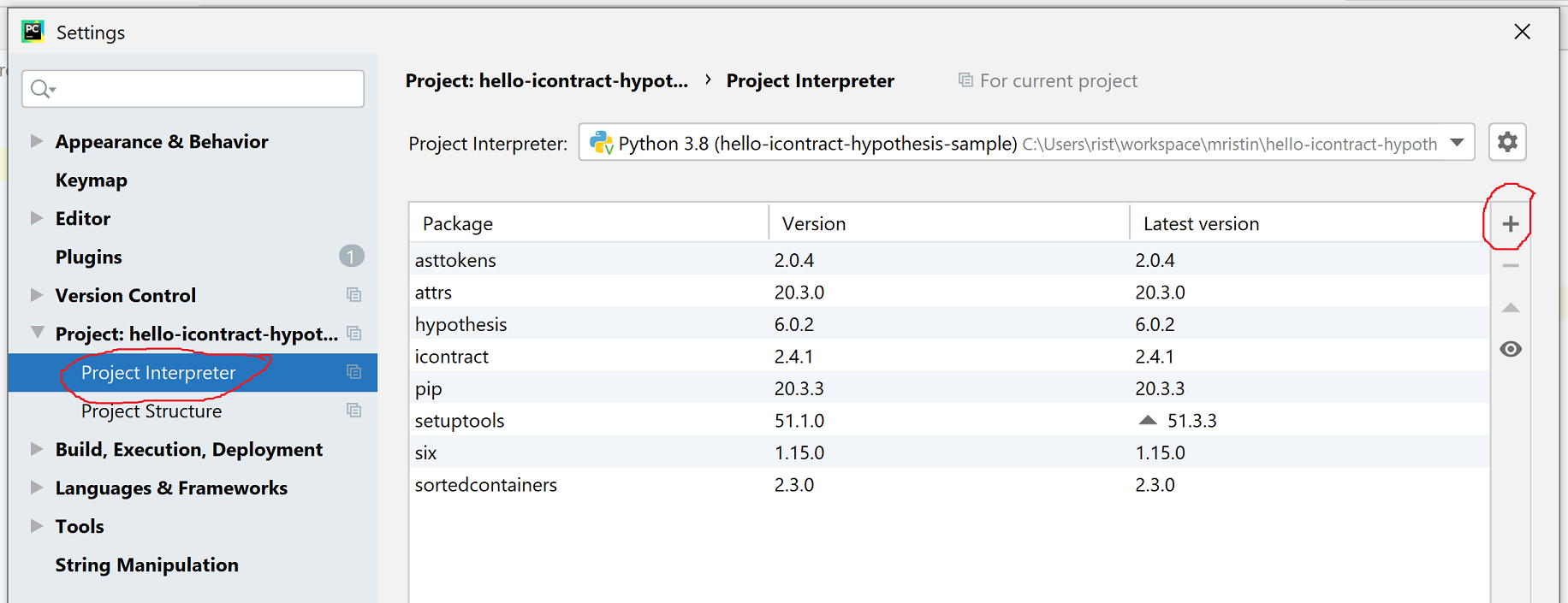 settings-project-interpreter