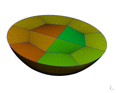 Spherical cap mesh