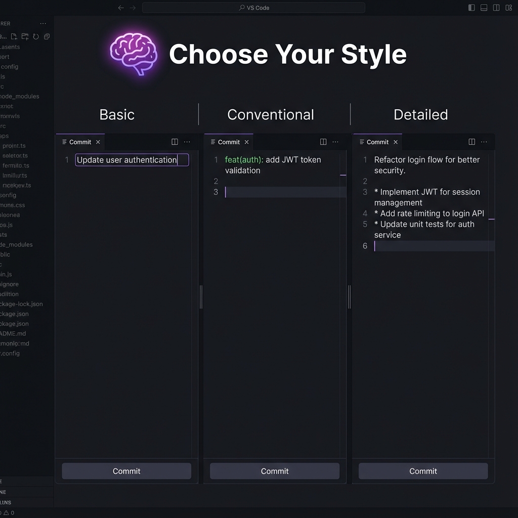 AI Commit Styles